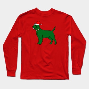 Green Christmas Dog Long Sleeve T-Shirt